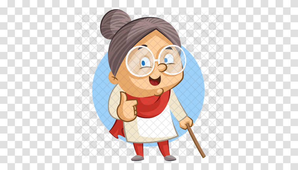 Happy Old Lady Icon Grandmother Cartoon, Costume, Baby, Outdoors Transparent Png