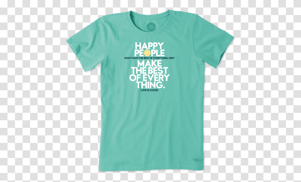 Happy People Crusher Tee Active Shirt, Clothing, Apparel, T-Shirt Transparent Png