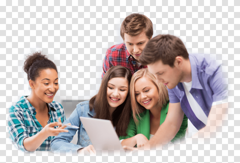 Happy People, Person, Student, Laptop, Computer Transparent Png