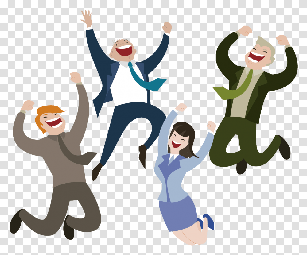 Happy People Vector Clipart Happy People, Person, Performer, Face, Clothing Transparent Png