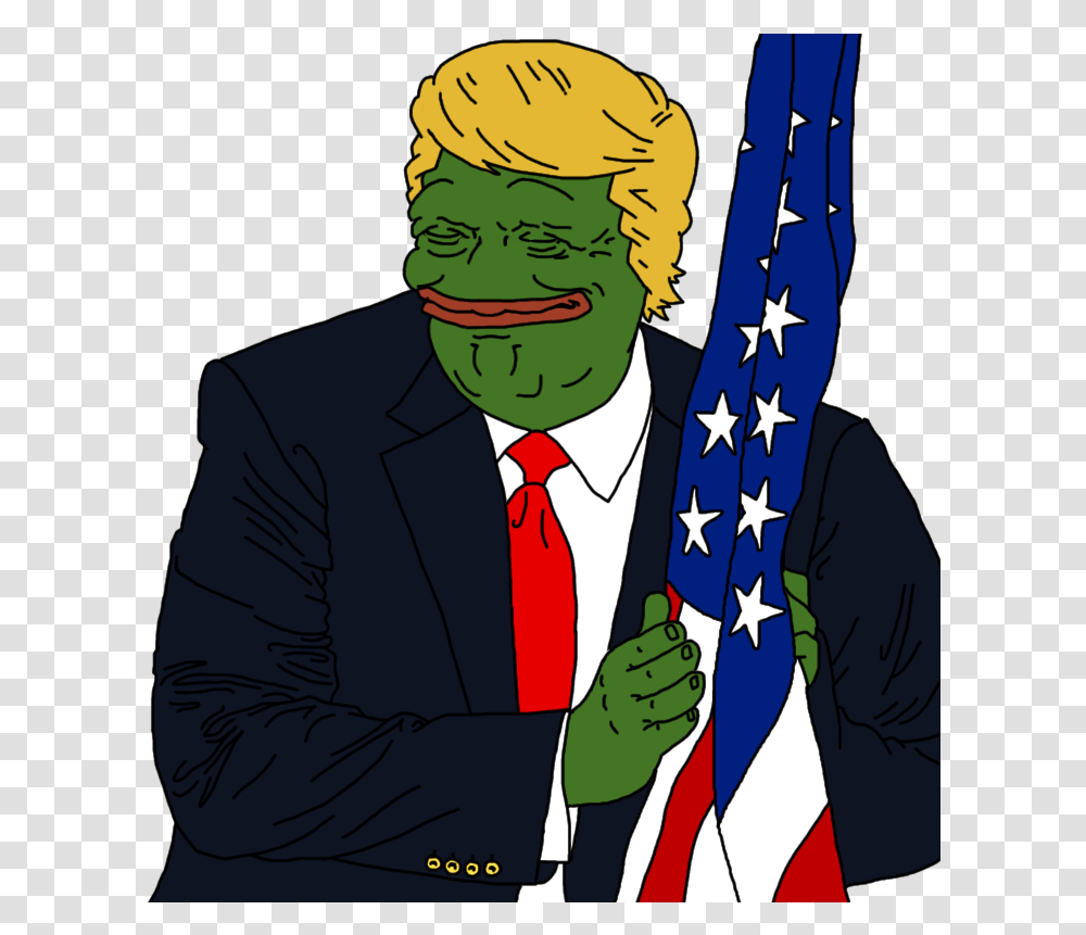 Happy Pepe Pepe Donald Trump Flag, Tie, Accessories, Accessory Transparent Png
