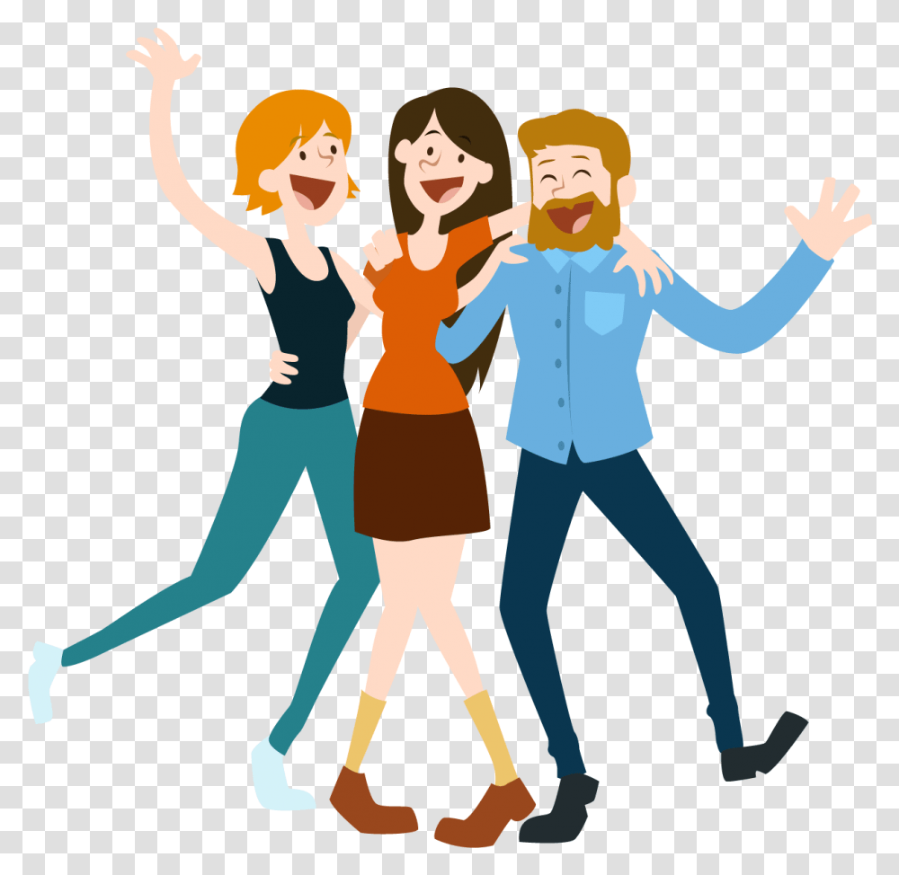 Happy Person Clipart Happy People Clipart, Performer, Family, Leisure Activities, Dance Pose Transparent Png