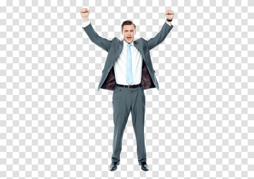 Happy Person Images Happy Man, Tie, Suit, Overcoat Transparent Png