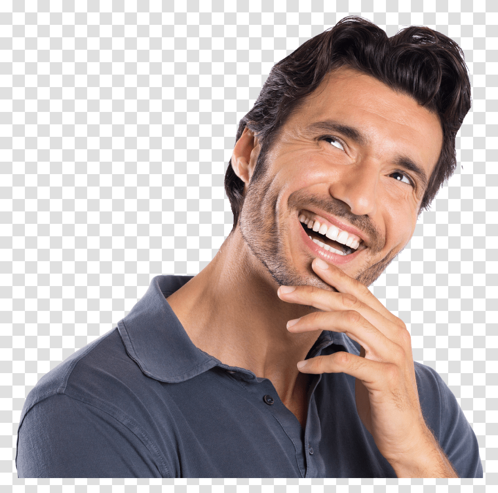 Happy Person White Background, Human, Face, Finger, Mouth Transparent Png