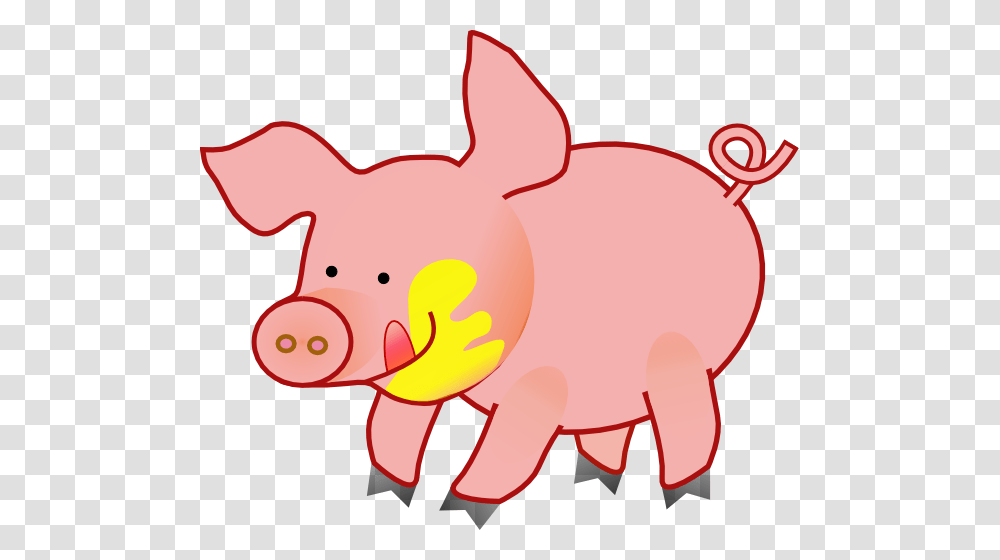 Happy Pig Clip Art, Mammal, Animal, Piggy Bank, Hog Transparent Png