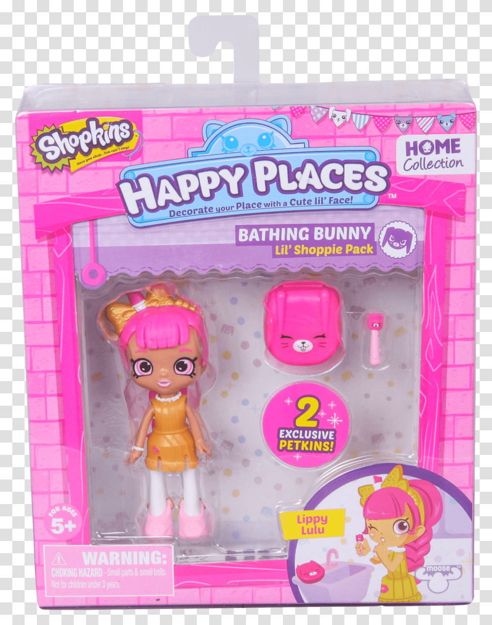 Happy Places Shopkins Doll Single Pack, Toy, Figurine, Barbie Transparent Png