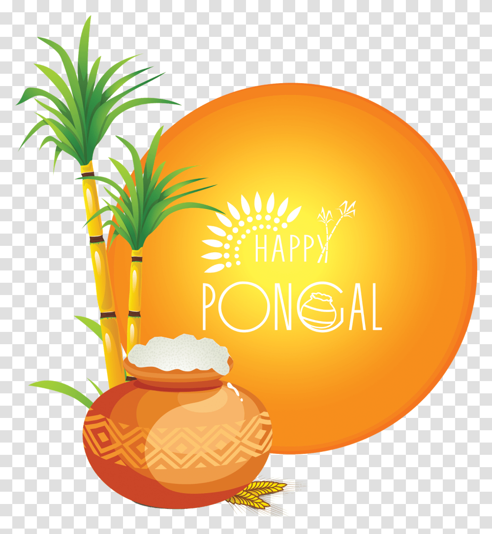 Happy Pongal Pot Stock Ping Vector Collection Srk Pongal Wishes In Tamil 2019, Plant, Food, Fruit, Balloon Transparent Png