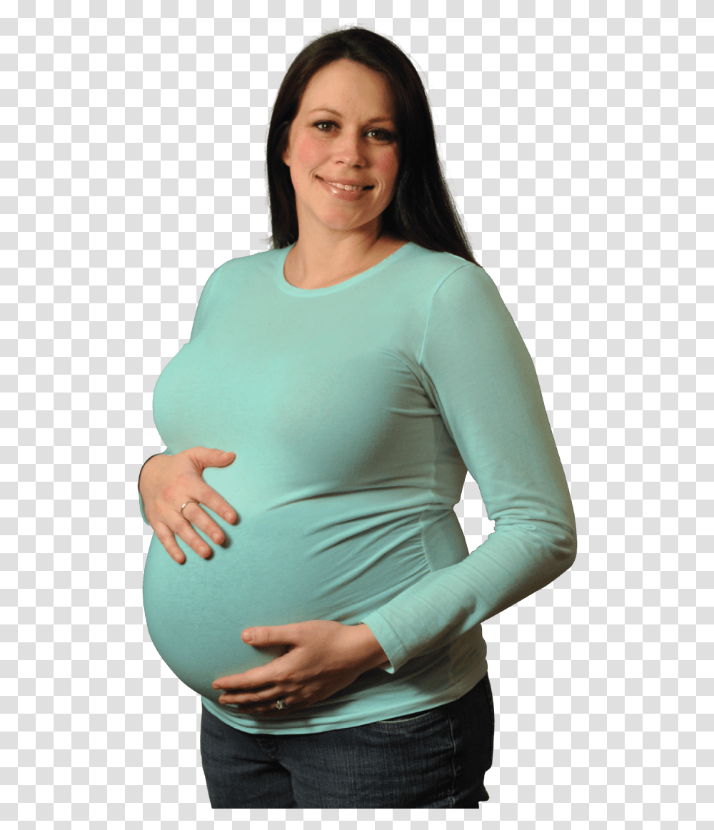 Happy Pregnant Woman Happy Pregnant Woman, Sleeve, Long Sleeve, Person Transparent Png