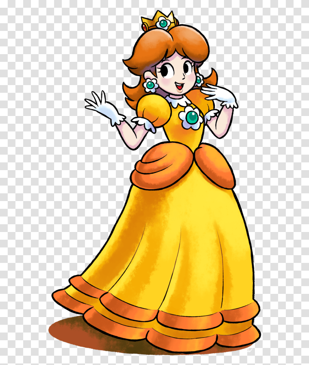 Happy Princess Daisy Mario And Luigi, Performer, Apparel, Female Transparent Png