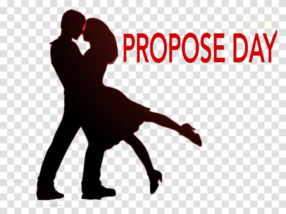 Happy Propose Day Image Heart Touching Birthday Quote For My Wife, Person, Silhouette, Alphabet Transparent Png