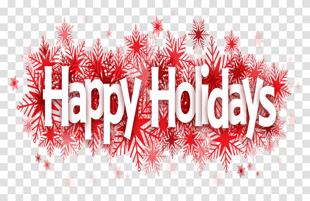 Happy Red Happy Holidays, Text, Graphics, Art, Alphabet Transparent Png