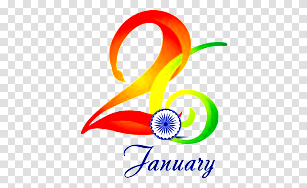 Happy Republic Day January 26th Vector Letters Images Graphic Design, Logo Transparent Png