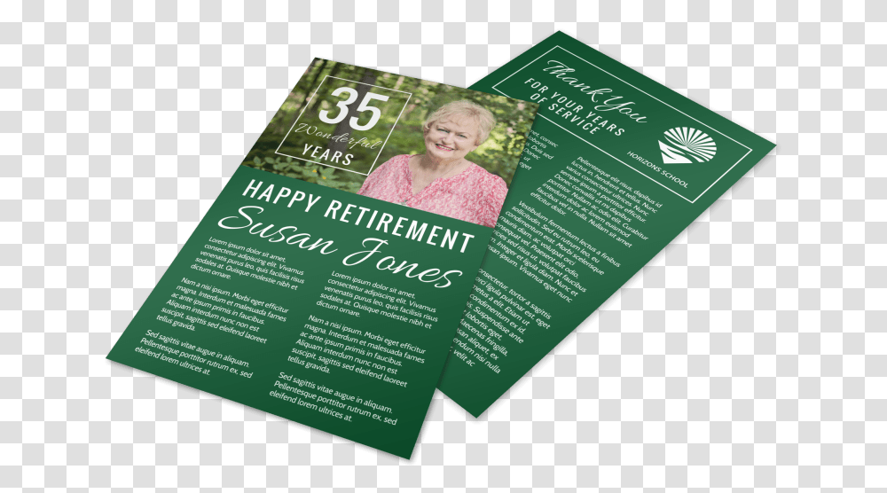Happy Retirement Party Flyer Template Preview Flyer Wine, Poster, Paper, Advertisement, Brochure Transparent Png