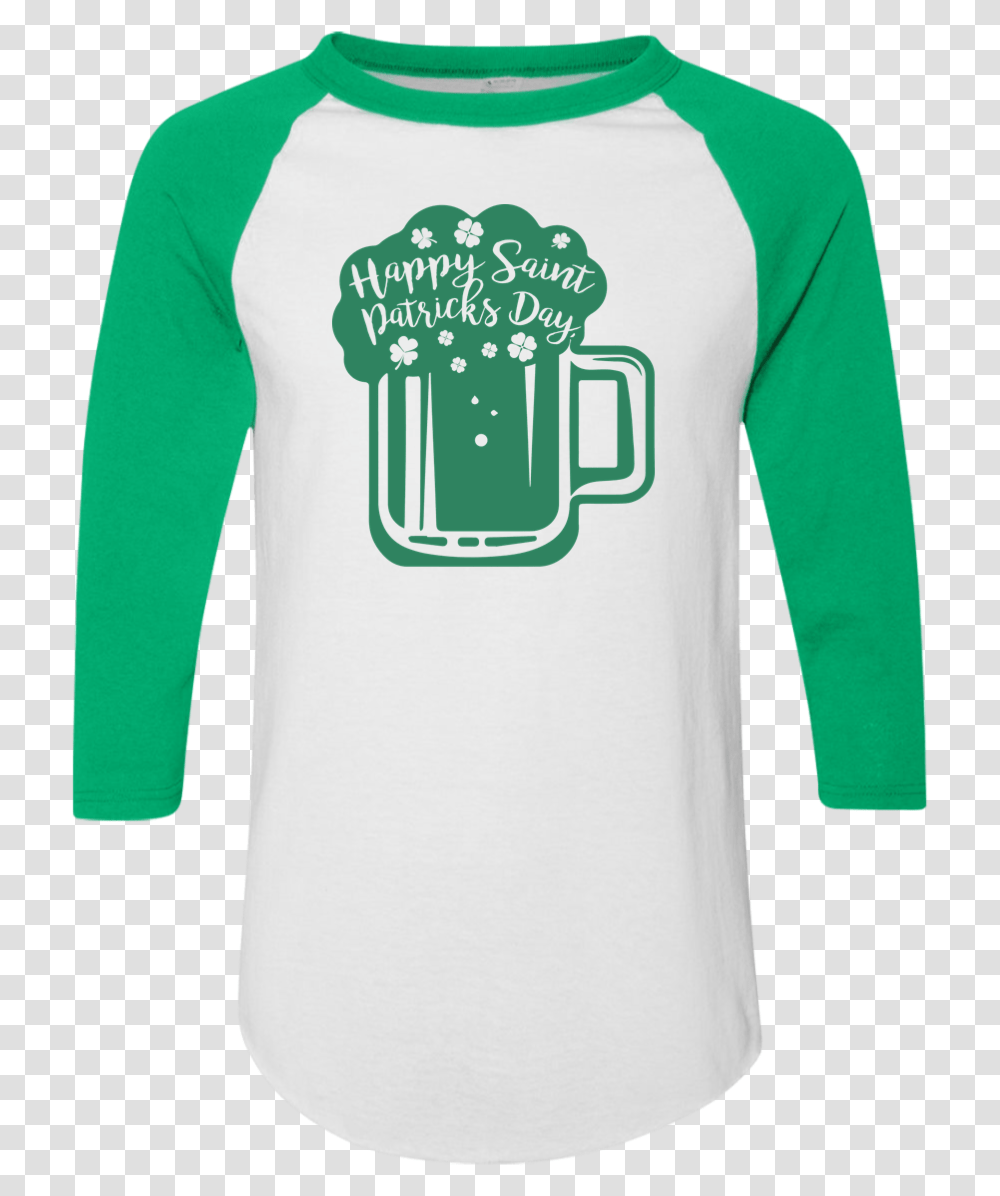 Happy Saint Patrick's Day Beer 34 Sleeve T Shirt, Long Sleeve, T-Shirt, Polo Transparent Png