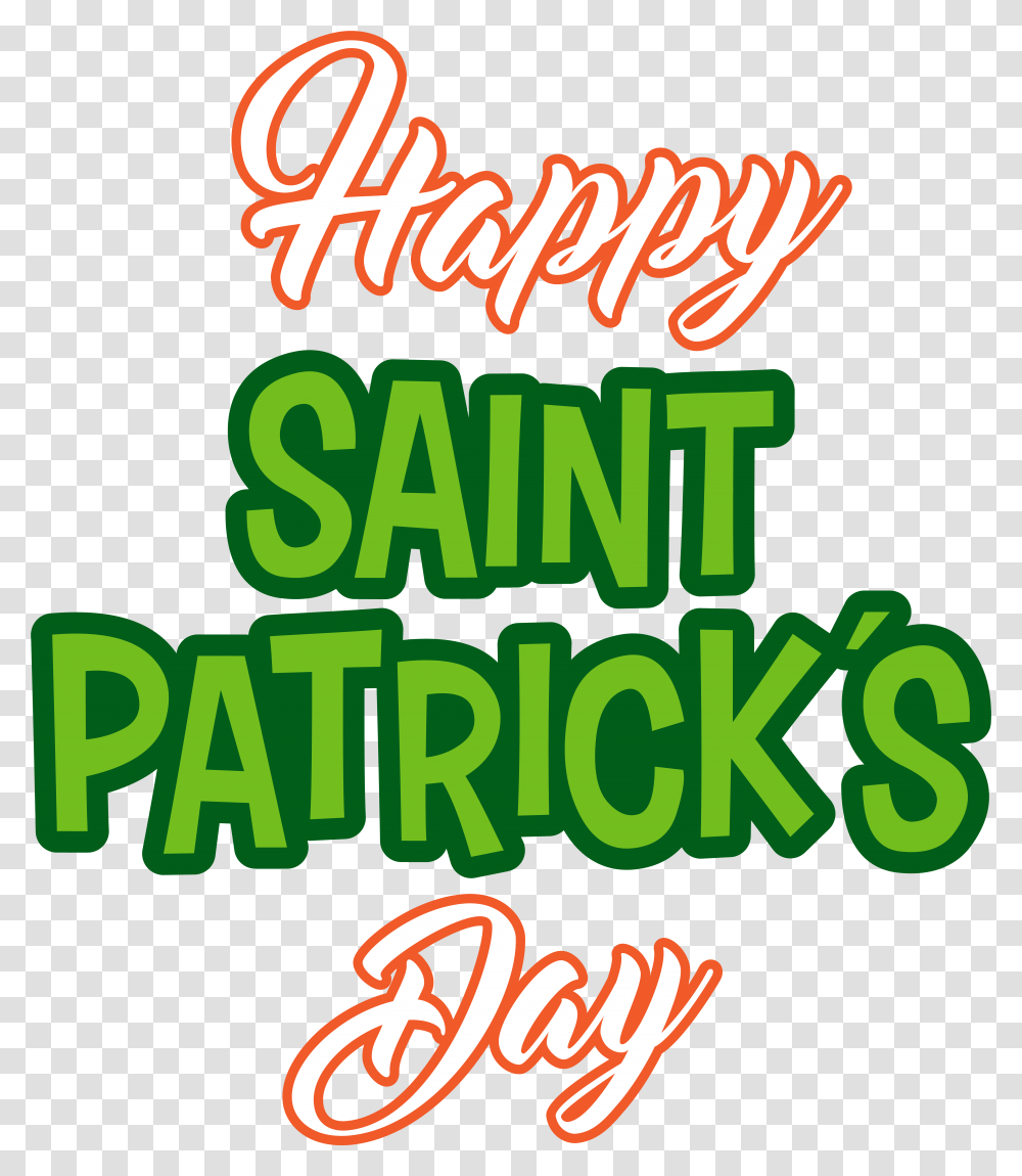 Happy Saint Patricks Day, Alphabet, Vegetation, Plant Transparent Png