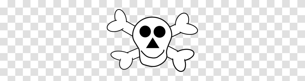 Happy Skull And Crossbones Clip Art, Stencil, Pirate Transparent Png