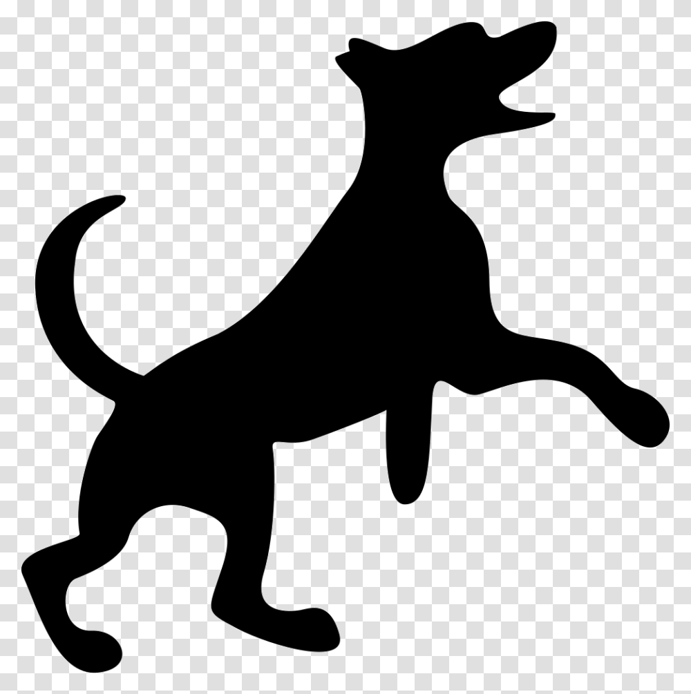 Happy Small Dog Pet Silhouette Dog Walking, Stencil, Animal, Mammal, Canine Transparent Png