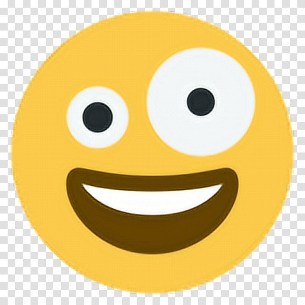 Happy Smile Laugh Eyes Size Silly Emoji Emoticon Silly Emoji, Pillow, Logo, Pac Man Transparent Png