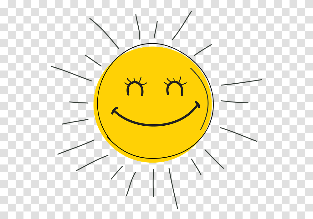 Happy Smile Sun Sunrise Smiling Happiness Smiling Sun, Outdoors, Nature, Animal Transparent Png