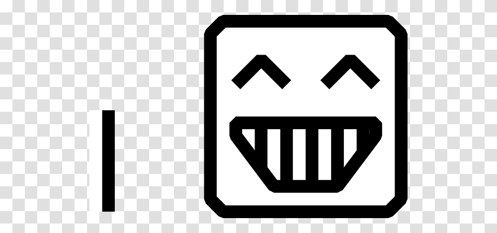 Happy Smiley Face Clip Art Black And White, Road Sign, First Aid, Stopsign Transparent Png