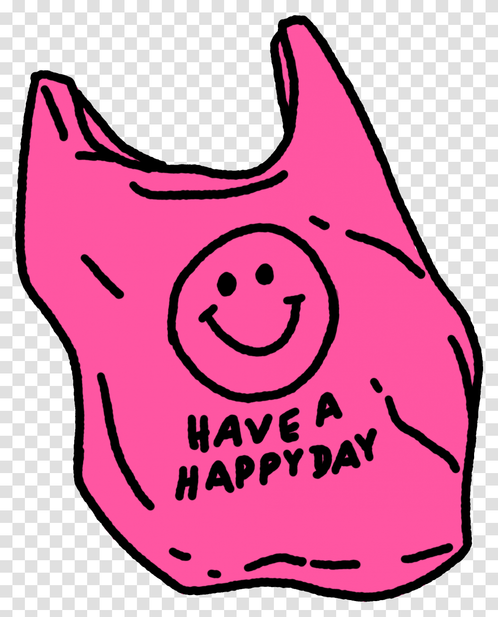 Happy Smiley Face Sticker Blair Roberts For Ios Android, Bag, Bib, Plastic Bag, Sack Transparent Png