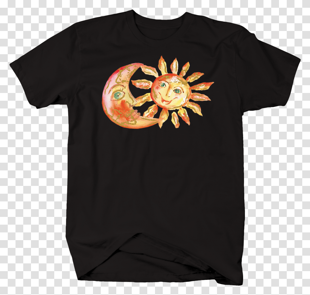 Happy Smiling Orange And Yellow Watercolor Sun And Polo Con Piston, Apparel, T-Shirt, Sleeve Transparent Png