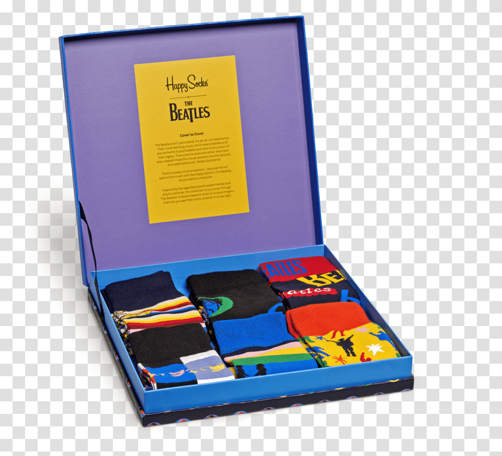 Happy Socks Beatles Box, Paper, Poster, Advertisement, Flyer Transparent Png