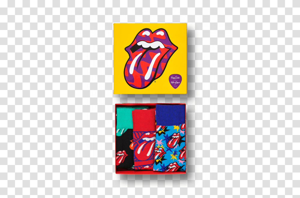 Happy Socks Gift Boxes Rolling Stones, Label Transparent Png