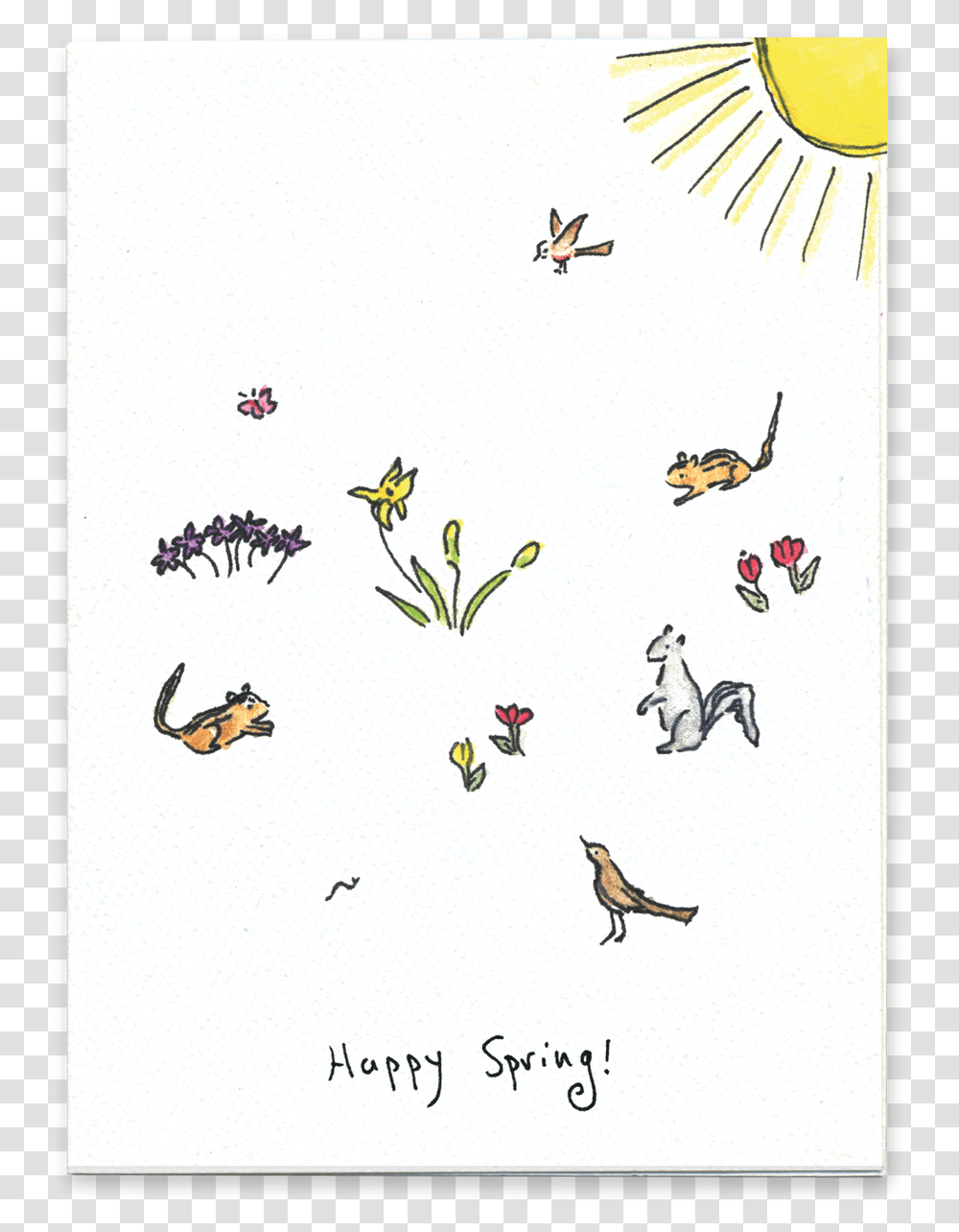 Happy Spring Tree Frog, Bird, Pattern Transparent Png