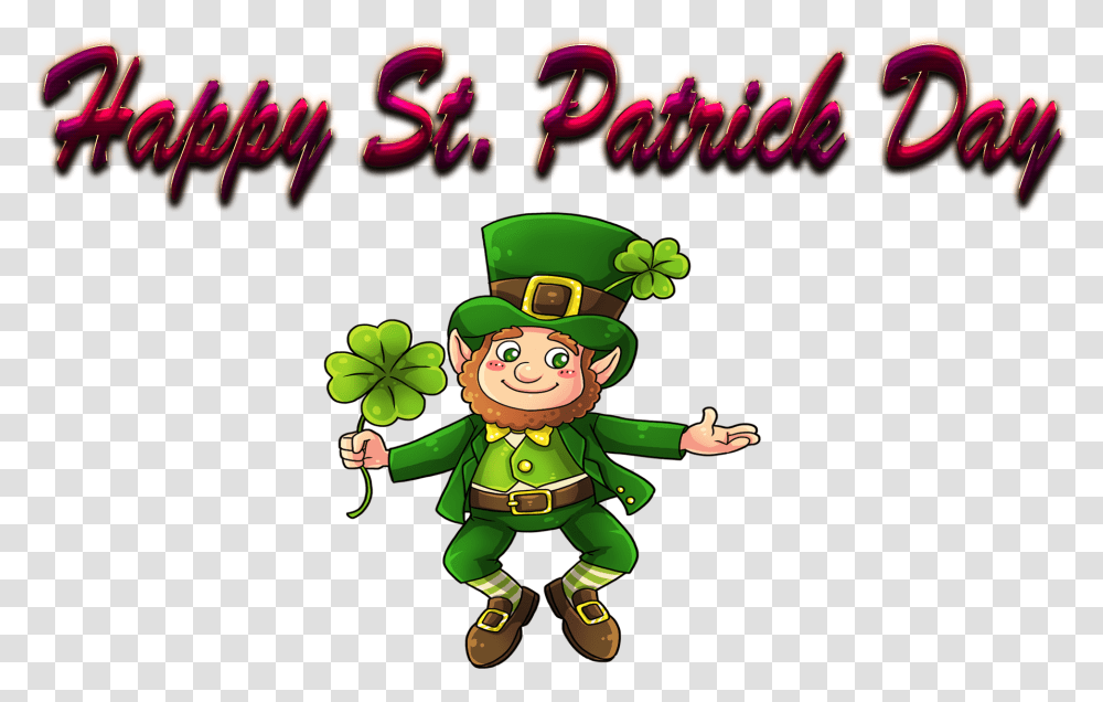 Happy St Background Gold Leprechaun, Elf, Person, Green, Plant Transparent Png