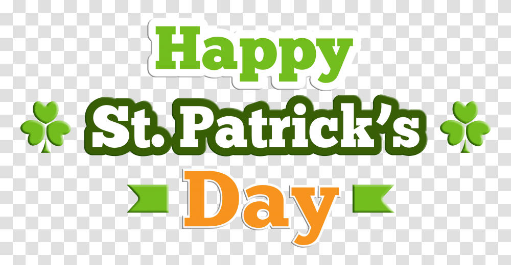 Happy St Patrick's Day Clip, Word, Number Transparent Png