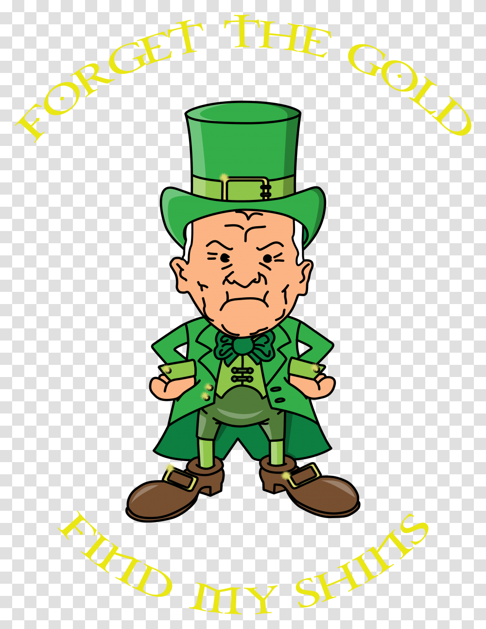 Happy St Patrickquots Day Angry Leprechaun, Elf, Poster, Advertisement, Person Transparent Png