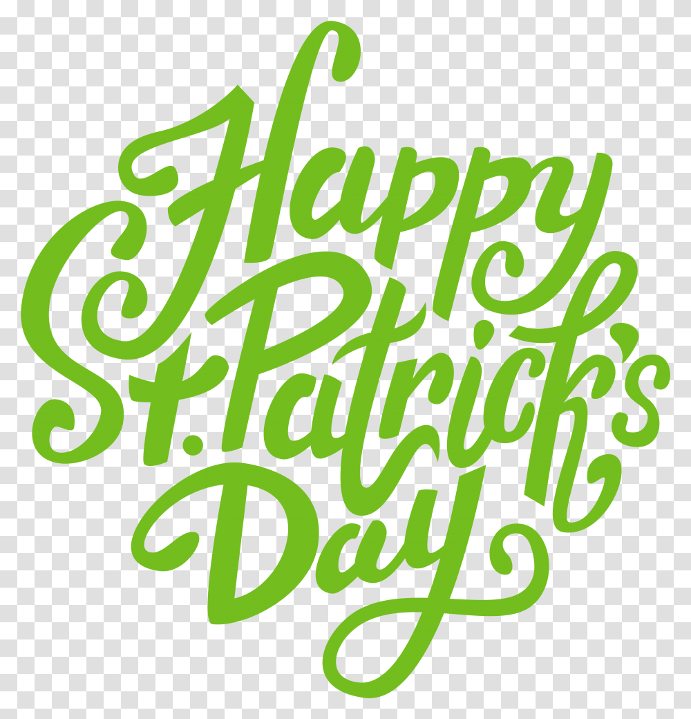 Happy St Patrickquots Day Clip Art, Calligraphy, Handwriting, Alphabet Transparent Png