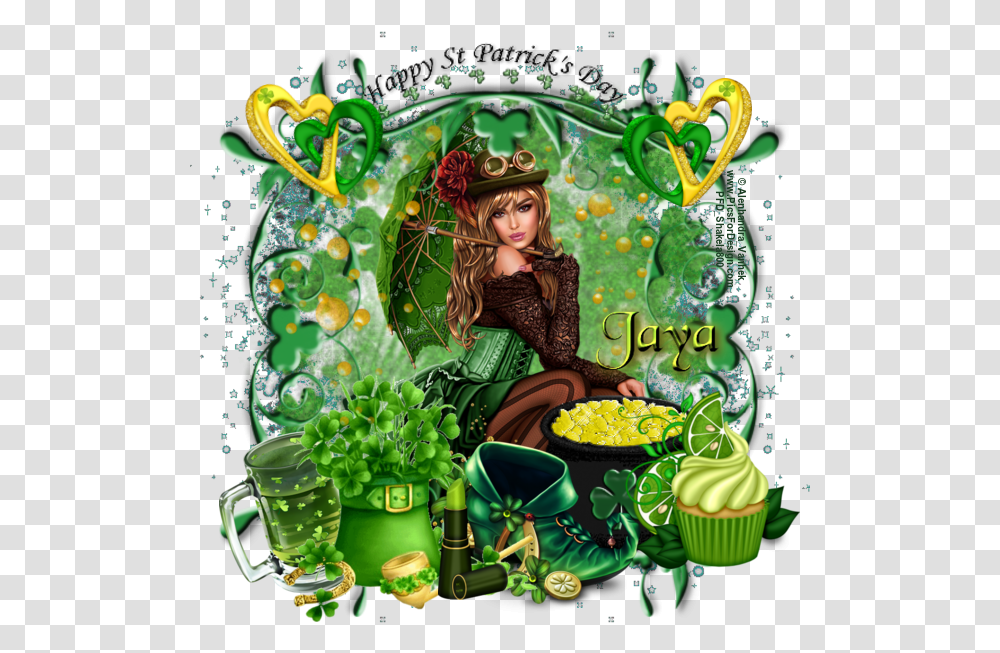 Happy St Patricks Day Clipart St Patrick's Day, Green, Advertisement, Person, Poster Transparent Png