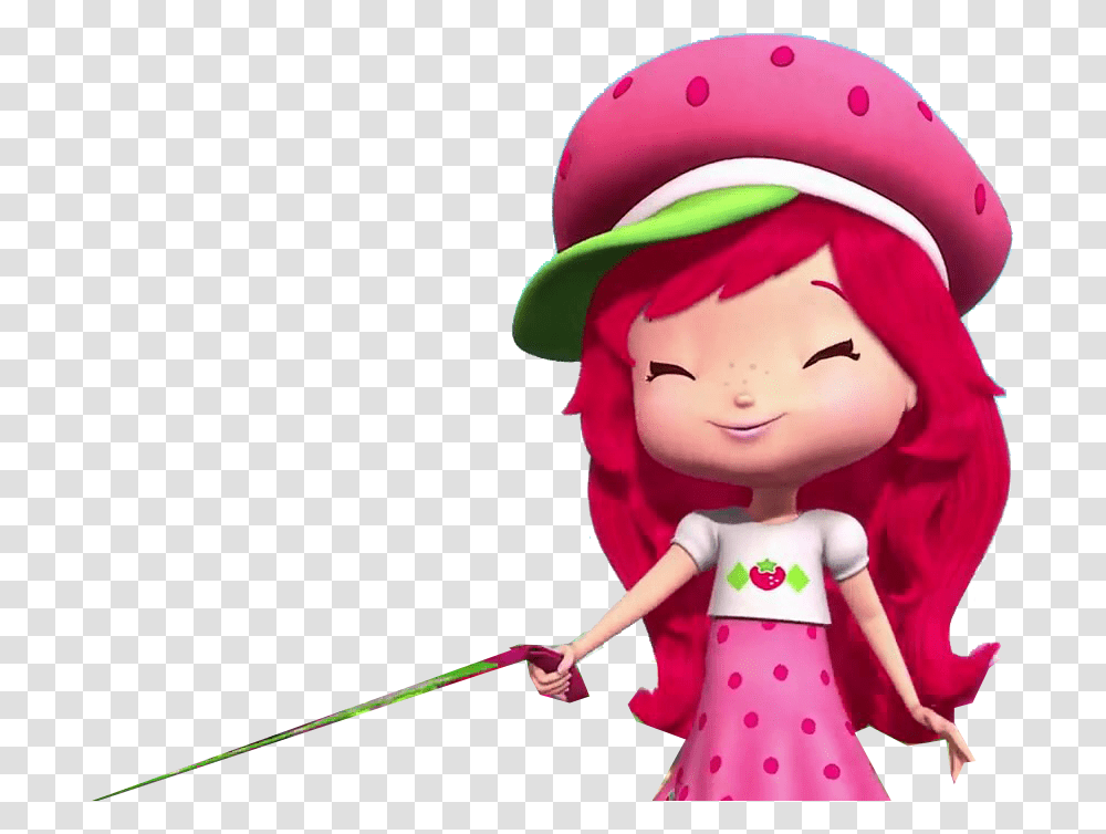 Happy Strawberry Shortcake Render, Doll, Toy, Person, Human Transparent Png