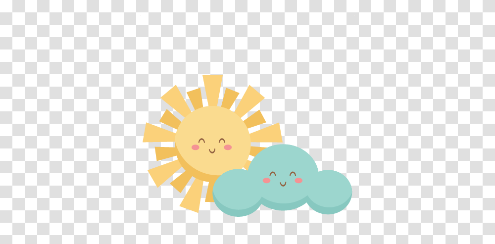 Happy Sun And Cloud Svg Scrapbook Cut File Cute Clipart Cute Happy Sun, Sweets, Food, Nature, Outdoors Transparent Png