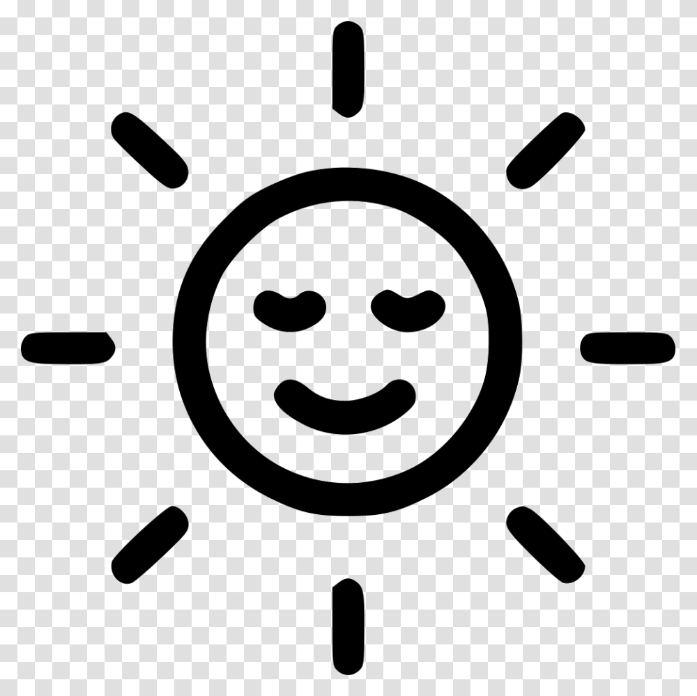Happy Sun Clipart Luminosity Icon, Stencil, Machine Transparent Png