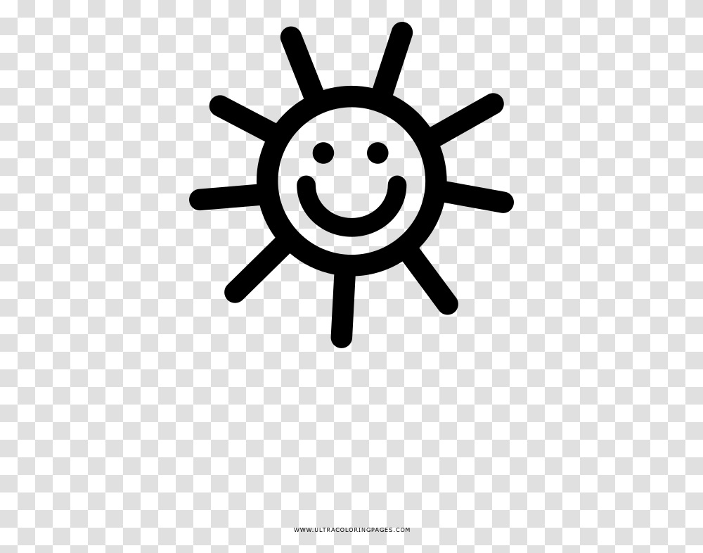 Happy Sun Coloring Page, Gray, World Of Warcraft Transparent Png