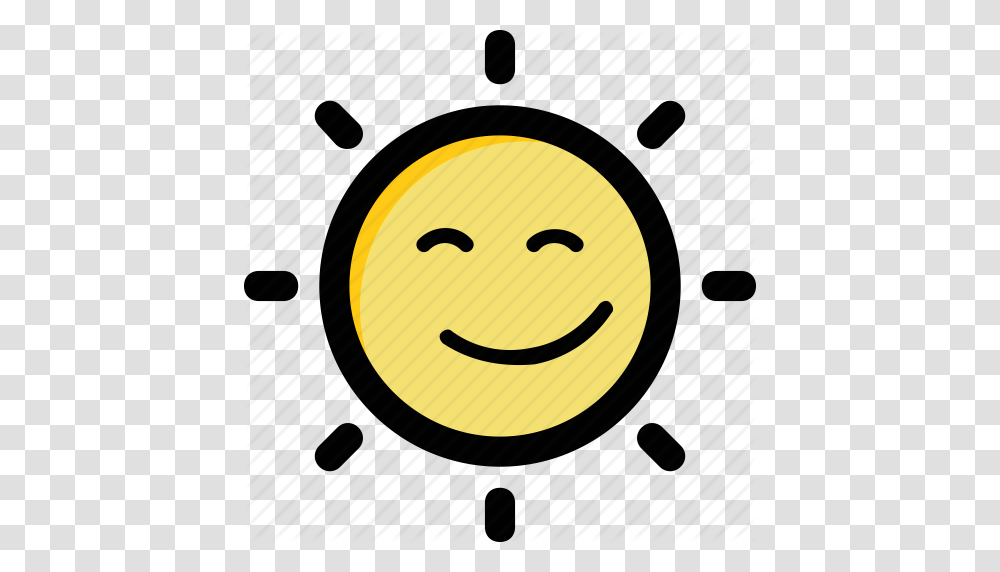 Happy Sun Holiday Smiling Sun Sun Face Sunlight Icon, Clock Tower, Building, Pac Man Transparent Png