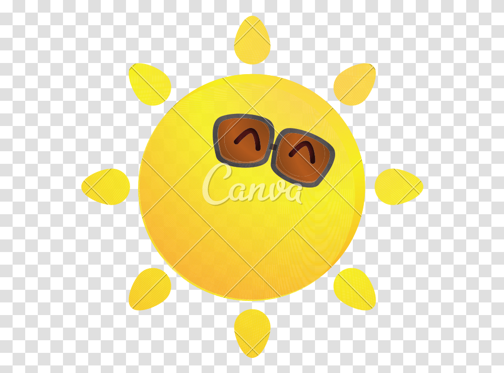 Happy Sun Illustration Icons Circle, Balloon, Animal, Sea Life, Gold Transparent Png