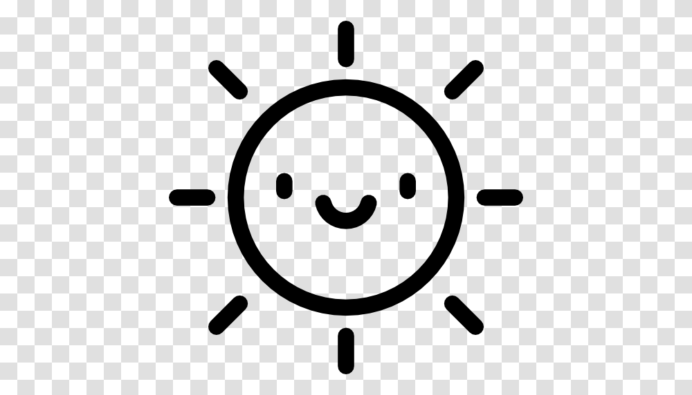 Happy Sun, Stencil, Clock, Machine Transparent Png