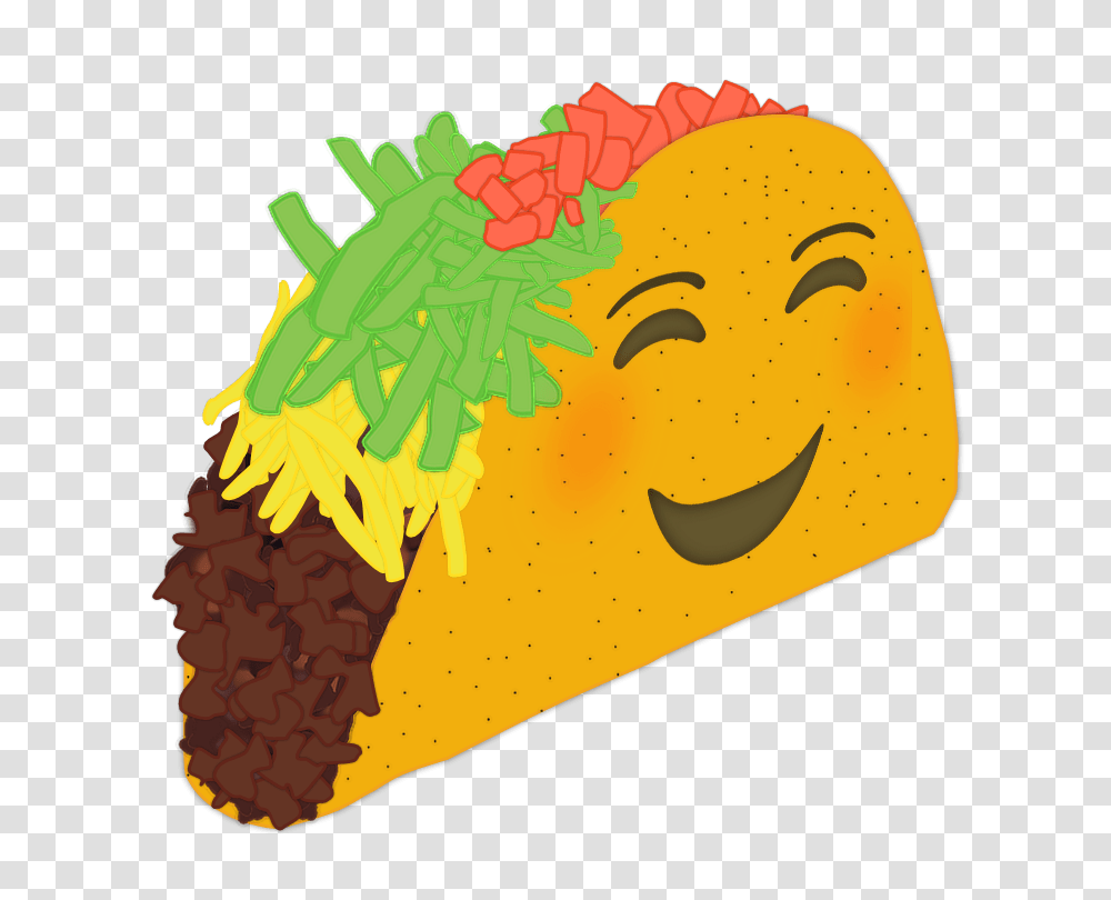 Happy Taco Car Decal Texas Emoji, Food, Burrito Transparent Png