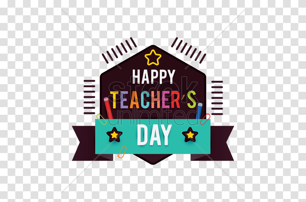 Happy Teachers Day Design Vector Image, Lighting Transparent Png