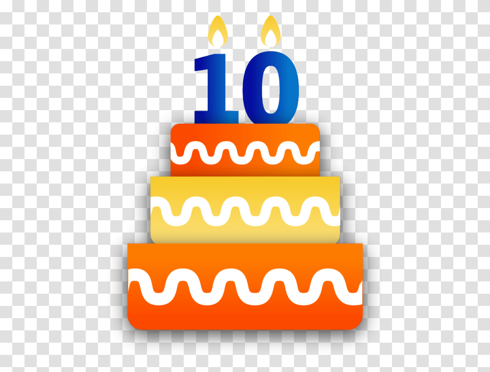 Happy Th Picture Happy Birthday 10 Gif, Dessert, Food, Cake, Number Transparent Png