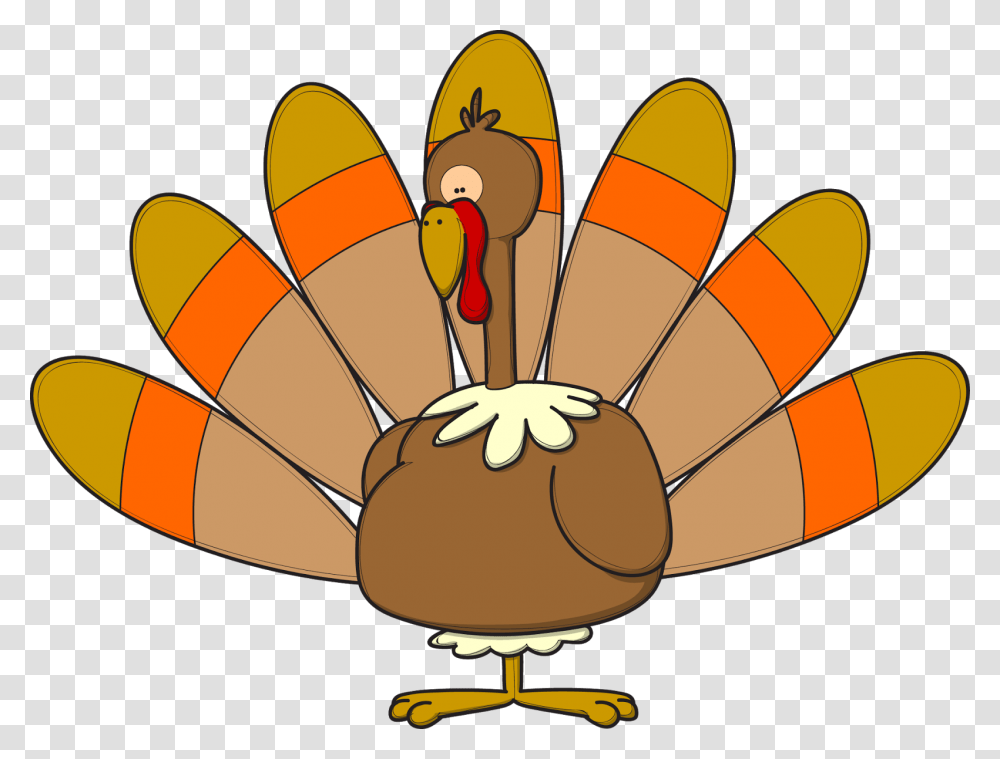 Happy Thanksgiving Clipart Free Black And White Border, Animal, Flying, Bird Transparent Png