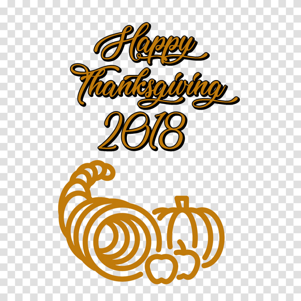 Happy Thanksgiving Cornucopia, Alphabet, Number Transparent Png
