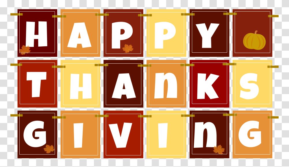 Happy Thanksgiving Graphic Design, Word, Number Transparent Png