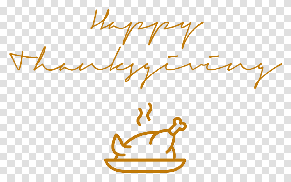 Happy Thanksgiving Signature Smoking Turkey Happy Thanksgiving, Handwriting, Calligraphy, Label Transparent Png