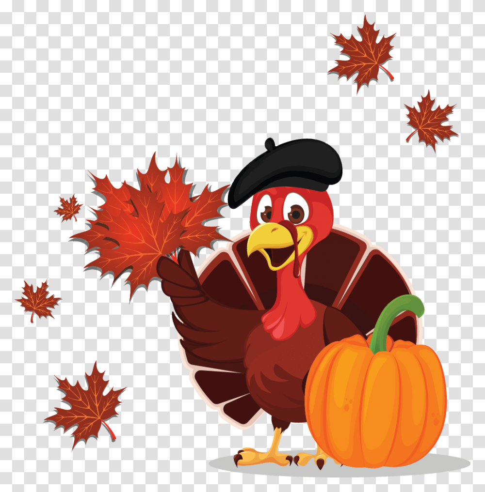 Happy Thanksgiving Turkey Funny, Leaf, Plant, Tree, Maple Leaf Transparent Png