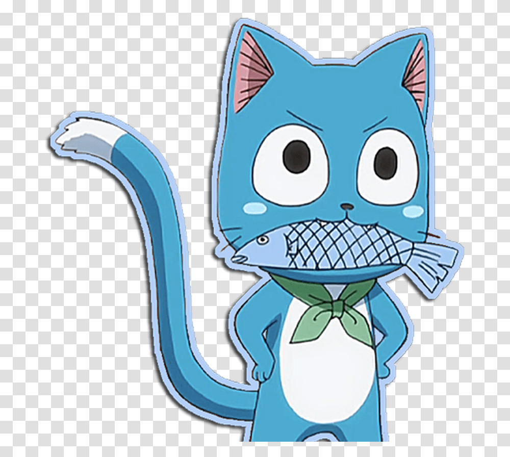Happy The Cat From Fairy Tale Fairy Tail Happy Render Happy Fairy Tail, Pottery, Doodle, Drawing Transparent Png